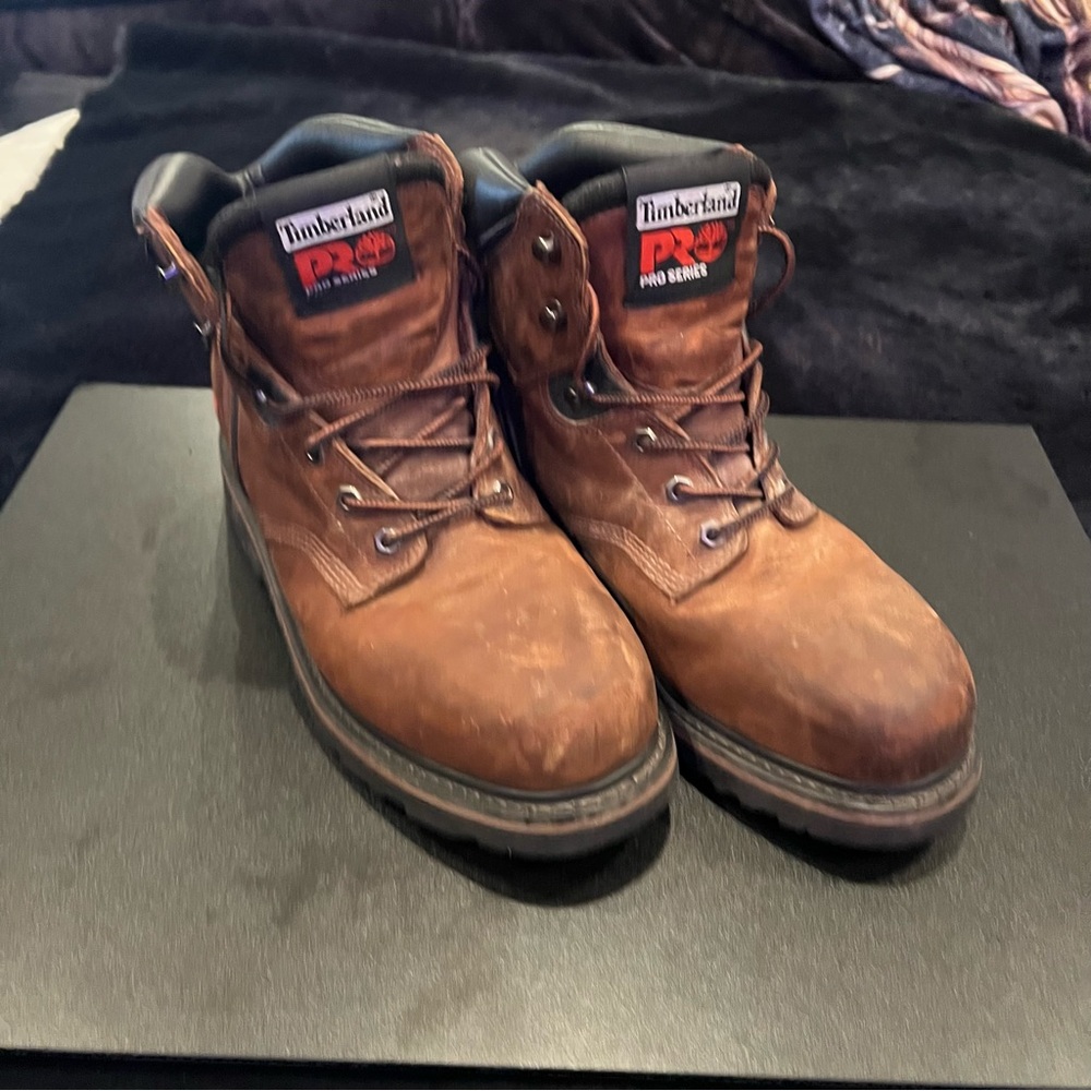 TIMBERLAND PRO MEN'S 6" PIT BOSS - STEEL SAFETY TOE BOOTS
